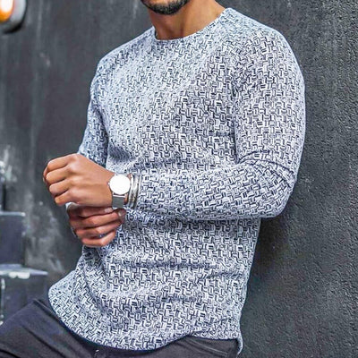 Lightweight Slim Fit Printed Sweater