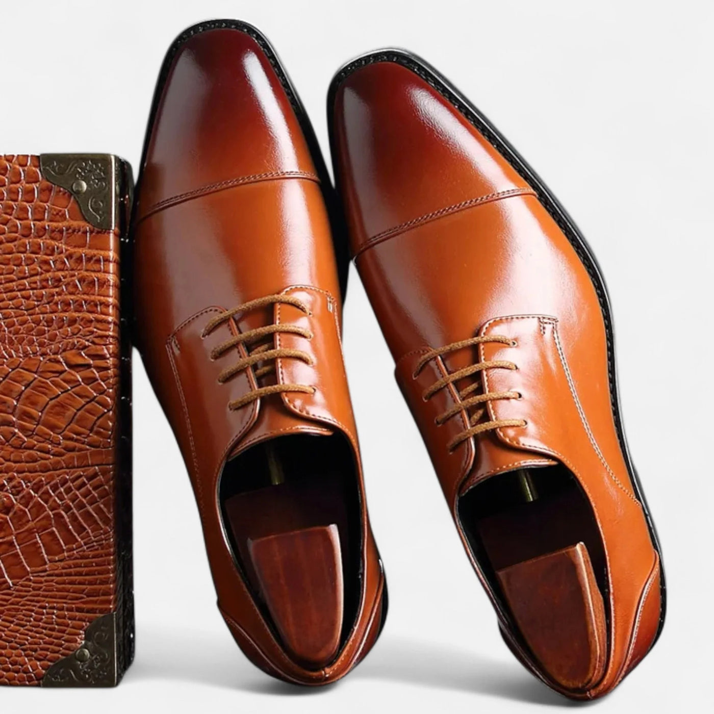 Classic PU Leather Oxford Office Shoes Men
