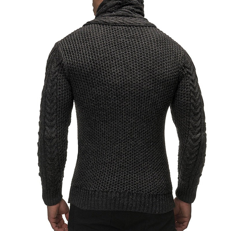 Slim Fit Knitted Cardigan Men