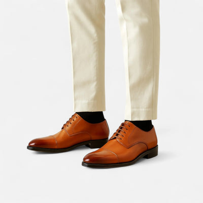 Classic PU Leather Oxford Office Shoes Men