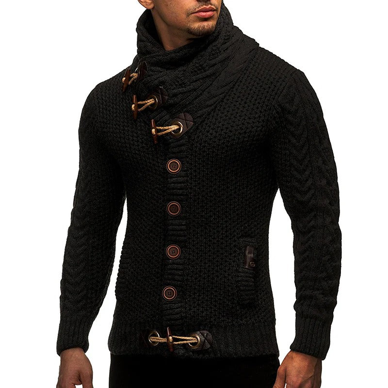 Slim Fit Knitted Cardigan Men