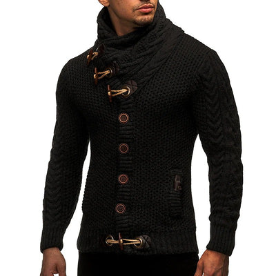 Slim Fit Knitted Cardigan Men