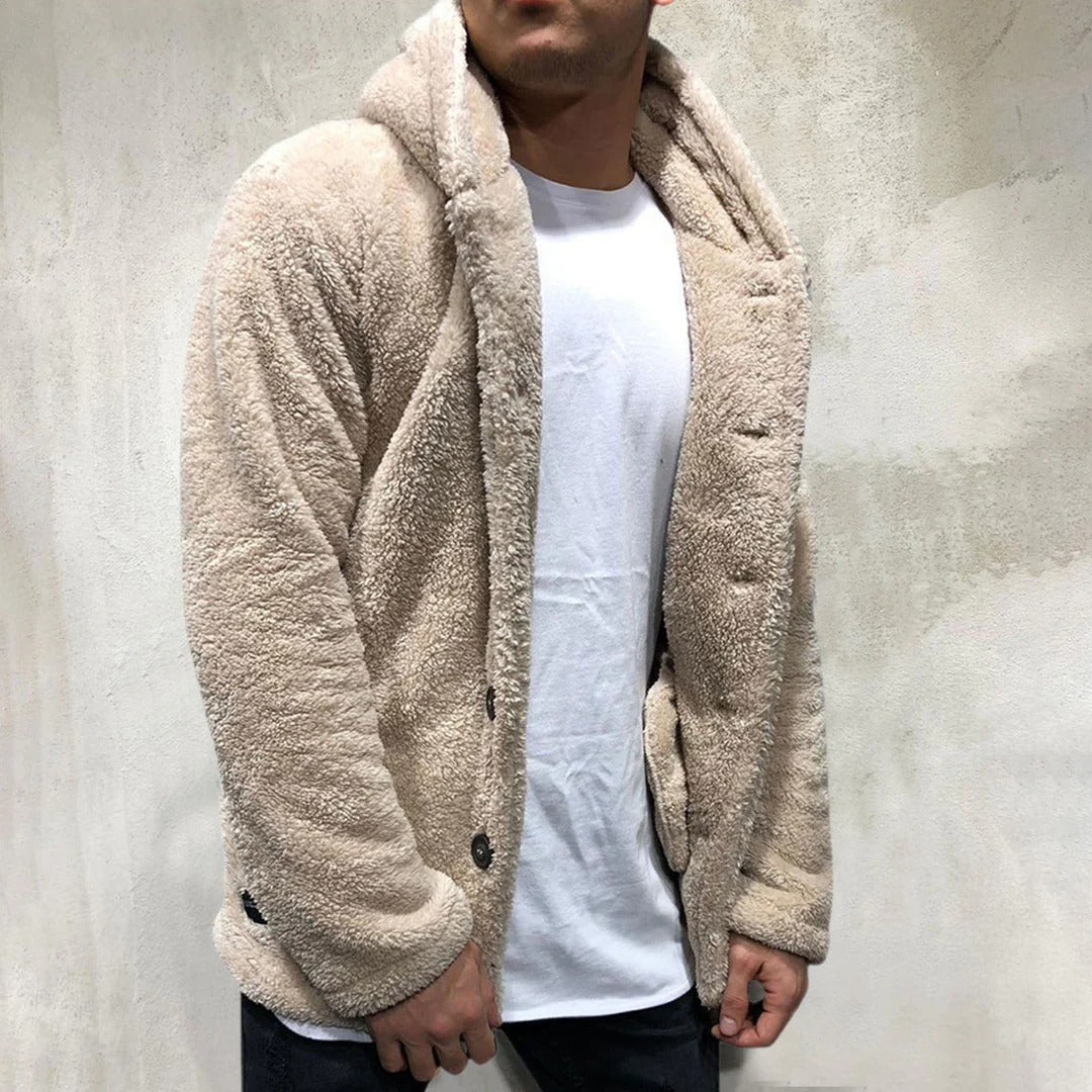 Soft Fleece Hoodie Sweater Men
