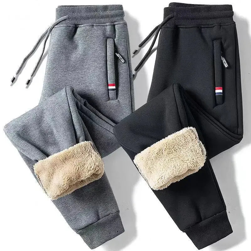 Fleece Lined Winter Jogger Pants Men