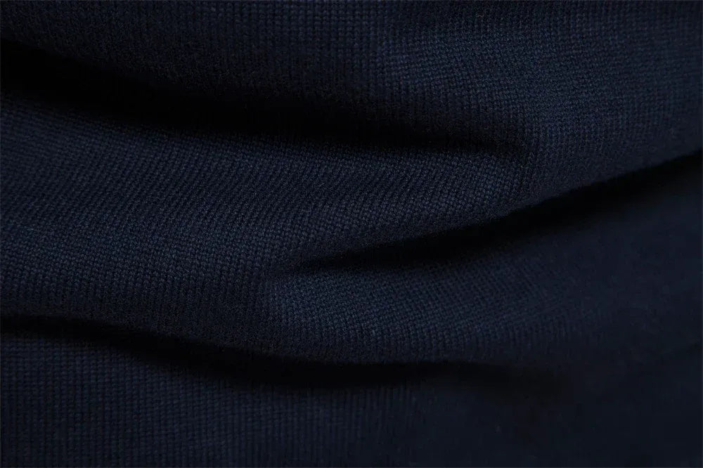 Striped Half-Zip Knitted Sweater Men