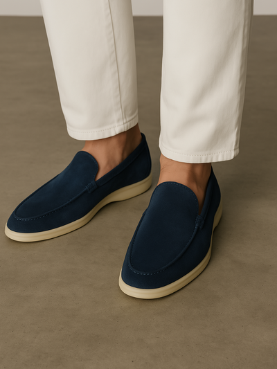 Geo - Casual Slip-On Blue Loafers Men