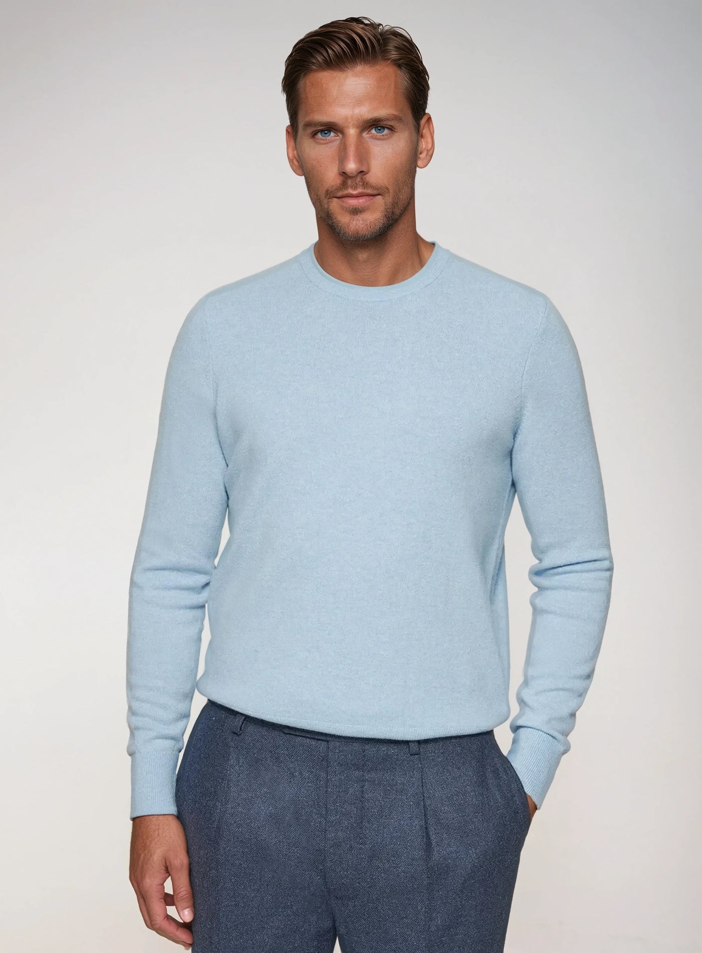 Kaschmir Blua Herren Pullover 