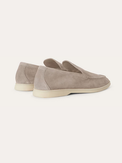 Nori - Classic Beige Suede Loafers Men