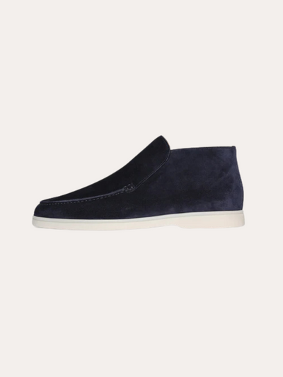 Victor - Old Money Navy Suede Loafers
