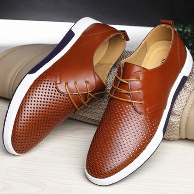 Orthopaedic Office Shoes with Breathable Pattern Men