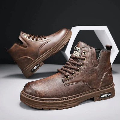 Durable High Boots Men PU Leather