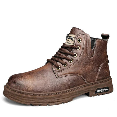 Durable High Boots Men PU Leather