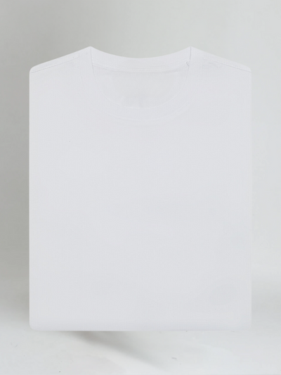 Weißes Baumwoll T-Shirt Herren