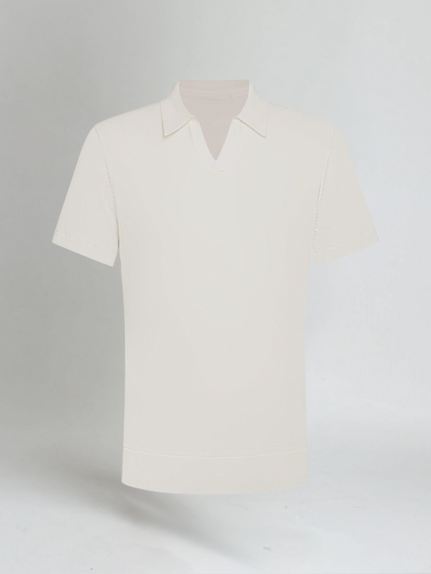 Nathan - Minimalist Polo Shirt Men